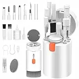 VICHYIE 20 in 1 Tastatur Reinigungsset mit Bürste, Kopfhörer Reinigungsset für AirPods 1/2/3/Pro, PC Reinigungsset Zubehör für Laptop, Handys, Tastatur, Ohrhörer, Kamera (Weiß)