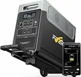 AFERIY 3600W Tragbare Powerstation, 3840Wh LiFePO4 & 1,5 Std Schnellladung Solargenerator,