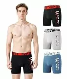 Trendy Boy Herren Extra-Lang Boxershorts – Baumwolle Stretch Boxers, 3er-Pack Klassische Passform (B726-C1, XL)