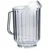 APS Pitcher, Ø 13 cm, H: 21 cm, für eine Füllmenge von 1,5 Liter, Bierkrug, Karaffe für Limonade, Wasserkaraffe, Kunststoff-Karaffe, transparent