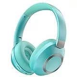 Lankey Sound Kopfhörer Kabellos Bluetooth, Over Ear Kopfhörer Noise Cancelling, 100 Std Spielzeit 5.3 Bluetooth Kopfhörer mit ANC Modus, Hi-Res Audio, Tiefer Bass, Light Blue