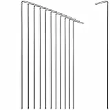com-four® 12x Zelt-Heringe aus Stahl (12/36/72 Packung) 23cm x Ø 4mm - Lange und robuste Erdnägel für Camping und Outdoor - ideal für normalen und harten Boden