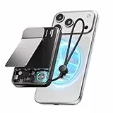 sharge ICEMAG 3 Magsafe Powerbank 10000mAh, Qi2.2 25W Magnetische Powerbank mit Active Cooling 3.0, 35W USB-C Schnellladung mit integriertem Kabel, Transparentes RGB Design für iPhone 17/16