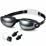 Dizokizo Schwimmbrille Erwachsene Wassersport Schwimmbrillen Anti-Beschlag und UV Schutz Wasserdicht klare Sicht einfach einzustellen für Herren Damen