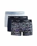 Ted Baker Herren 3er-Pack Baumwollunterhosen Badehose, Blue Fog/Navy/Pacita Navy, M