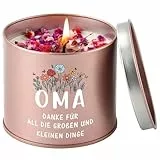PRSTENLY Geschenke für Oma, Oma Geburtstagsgeschenke von Enkelin Enkel, 9oz Lavendel Duftkerze Geschenke für Omas, Weihnachtsgeschenke, Muttertag Ruhestand Dankeschön Geschenk für Omas