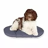 FERPLAST Hundebett & Katzenbett - Hundebett Mittel - Hundebett Waschbar - Hundekissen - Matte für Hundehütten, Zwinger und Auto - Hundebett Flauschig - Relax - 78 x 50 CM, ML, BEIGE