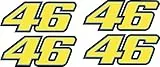 Valentino Rossi Motorrad Aufkleber The Doctor - Wetterfester Sticker für Auto, Motorrad & Roller - Moto GP Fanartikel Motorradaufkleber (5 cm)