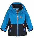 first instinct by killtec Kinder Softshelljacke/Outdoorjacke mit Kapuze FIOW 5 MNS SFTSHLL JCKT, himmelblau, 86, 42116-000