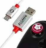 Numskull Official Harry Potter LED Micro USB Kabel und Thumb Stick Grips 1.5 m