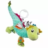Playgro Sensory Friend, Drache Dusty - Babyspielzeug - Motorik - Babysensorik - Babyrassel - Babymotorik - Kinderspielzeug - farbig