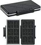 JJC Speicherkarten Etui Tasche Aufbewahrung für 24 Micro SD SDXC SDHC + 12 SD SDXC SDHC, Wasserdicht Speicherkartenetui Speicherkarten Schutzbox Tragetasche Karten Case Box - Memory Card Case