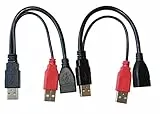 DeLock (2er-Pack) USB Y-Kabel A - 2X A Bu/St 0.225m