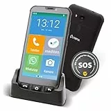 Olympia NEO Mini+ Seniorenhandy | 5' Senioren Smartphone mit Notruftaste & großen Icons | Extra einfache Bedienung | Übersichtliche Menüführung | Senioren mit Whatsapp | Android 15 | 4G LTE Dual SIM