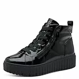 Jana Damen 8-25264-45 Sneaker, Black Patent, 39 EU