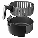 Innsky Heißluftfritteuse Ersatzkorb 5,5 l für Innsky Air Fryer, antihaftbeschichteter Frittierkorb, spülmaschinenfest, IS-EE003,Exklusiv für den Innsky-Heißluftfritteusenkorb