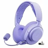 SteelSeries Arctis Nova 3P Wireless Gaming-Headset – App-Steuerung – 40 Std. Akku – Neodym-Magnet-Treiber – 2,4 GHz/Bluetooth – Abnehmbares Mikrofon – PS5, PS4, PC, Switch, Mobilgeräte - Lavendel
