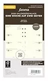 Filofax Kalender Personal 1 Woche auf 2 Seiten cotton cream(deutsch)2026