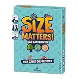 moses. Size Matters! Schnelles Kartenspiel für 2–6 Spielende ab 6 Jahren, Interaktives Reaktionsspiel für die ganze Familie, Konzentrations- & Vergleichsspiel, White