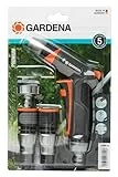 Gardena Premium Grundausstattung: Anschluss-Set mit Reinigungsspritze, mit Anschlussteilen für 13 mm (1/2 Zoll)- und 15 mm (5/8”)-Schläuche (18298-20)