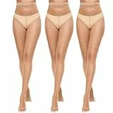 Yilanmy Damen Strumpfhose Ohne Zehen 10D Toeless Strumpfhosen Ultra Transparent Zehenfreie Feinstrumpfhose für Offene Schuhe 3 Paar