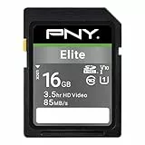 PNY Elite SDHC Card 16GB Class 10 UHS-I U1 85MB/s