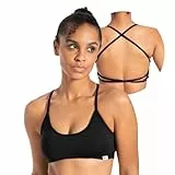 SMILODOX Sport BH Damen Sena, Shaped Fit mit offenem Rücken & überkreuzten Trägern, Ohne Bügel, elastischer Bund, Push Up BH, atmungsaktives Material – ideal für leichtes Training & Freizeit
