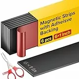 X-bet MAGNET Magnetstreifen mit selbstklebender Rückseite – Magnetband zum Basteln – Werkzeug- und Messer-Magnetstreifen für Küche, Garage und Garten (6 Stück)