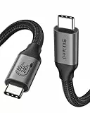 Silkland 80Gbps USB4 V2.0 für Thunderbolt 5 Kabel 1M USB-IF-Zertifiziert, bis zu 120Gbps Videobandbreite, 4K@540Hz, Dual 8K@60Hz, PD3.1 240W, Kompatibel mit Thunderbolt 4/3, USB C, SSD, eGPU, Laptop