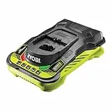 RYOBI 18 V ONE+ Akku-Schnellladegerät RC18150 (Ladestrom 5,0 A, kompatibel mit Allen RYOBI 18 V ONE+ Akkus, geliefert im Karton)
