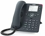 Snom D150 Schiefergraues IP Desk-Festnetztelefon, 2 SIP-IdentitäTen, Gigabit Ethernet, PoE, 2,8 Graustufen TFT LCD, SmartLabel-Funktionstasten, HD-Audio, FritzFon, Fritzbox Kompatibel
