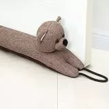 Marwood Zugluftstopper, dekorativer Windstopper, 91,4 cm, für Türen und Fenster, beschwerter Tier-Windstopper, Schlangen-Geräuschblocker mit Aufhängeschlaufen, Bär