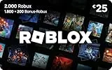 Roblox-Geschenkgutschein |2,000 Robux Guthaben | inklusive exklusivem virtuellem Item| Digital Code für Smartphones, Computer, Tablets, Xbox One, Xbox Series X|S, Oculus Rift et HTC Vive)