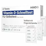 2x Vitamin D Schnelltest – Heimtest zur Erkennung von Vitaminmangel – Selbsttest mit Blut aus der Fingerkuppe – Ergebnis in 10 Min – Ohne Laboranalyse – Zuverlässige Früherkennung Zuhause