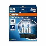 OSRAM COOL BLUE® INTENSE H8, bis zu 4.800K, Halogen-Scheinwerferlampe, LED-Look, Hängebox (2 Lampen)