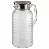 APS 10693 Saft-/ Wasserkanne in transparent Ø 11,5 cm, Höhe 24 cm, 1,8 Liter