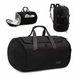 LOVEVOOK Sporttasche Herren mit Schuhfach, Reisetasche Groß 65L, Sportrucksack 52x45x28cm, Gym Tasche mit Tragegriff & Verstellbarem Schultergurt, Duffel Gym Bag, Handgepäck Tasche, Weekender Herren