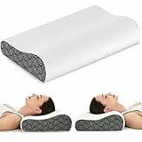 Joynox Ergonomisches Kopfkissen, Memory Foam Kissen, Nackenhörnchen für Seiten-, Rücken- und Bauchschläfer,Atmungsaktiver Kissenbezug
