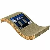 Catit Kratzpappe für Katzen, Kratzer in S-Form aus Pappe, mit Katzenminze
