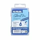 McNeill - Ghost Pen Tintenpatronen – thermisch radierbare Tinte für Ghost Pen Füllhalter | Ersatzpatronen in verschiedenen Farben | Sauberes Schreiben & rückstandsfreies Radieren (blau)