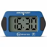 PT03 Mini Elektronische Parkscheibe mit Zulassung, Automatische Digitale Parkscheibe fürs Auto, Elektrische Parkuhr mit 2 Displays, Kompakt & leicht ablesbar, Bis zu 2 Jahre Batterielaufzeit 1
