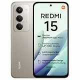 XIAOMI Redmi 15, Smartphone 8+256GB, 6,9' FHD+ 144Hz DotDisplay, Snapdragon 685, 50MP KI-Dualkamera, 7000mAh Akku, Titan Gray