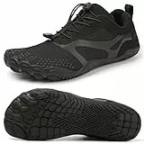 Barfußschuhe Badeschuhe Herren Wasserschuhe Damen Breite Zehenbox Barfussschuhe Traillaufschuhe Slip On Atmungsaktiv Surfschuhe Rutschfest Aquaschuhe Zero-Drop Sohlen Outdoor Wander Fitnessschuhe