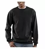 Carhartt, Herren, Weites, mittelschweres Sweatshirt mit Rundhalsausschnitt, Schwarz, L