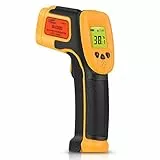 Infrarot-Thermometer Pistole Berührungslose Digital-Thermometer zum Verkoken Messen von Lebensmitteln Fleisch Automobilreparaturen