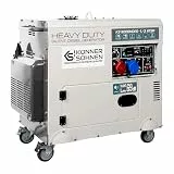 Könner & Söhnen KS 9200HDES-1/3 ATSR - Stromerzeuger 18PS, 4-Takt Dieselmotor mit E-Start, Vorwärmer, Automatischer Spannungsregler, Lärmarm, 7500/6400 Watt, 1x16A (400V)/ 1x32A (230V)