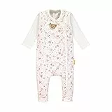Steiff Baby-Mädchen mit Rüschen und Teddybärprint Bekleidungsset, Beige (Cloud Dancer 1001), 56 (Herstellergröße: 056)