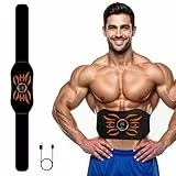 WARDBES Elektrostimulator Muskelstimulator, EMS Muskelstimulator, ABS Trainer/Arm/Beine/Waist/Gesäß Home Gym-Herren/Damen, Elektrostimulator für Bauchmuskeln