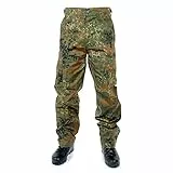 Mil-Tec US Ranger Hose Typ BDU • Herren Cargohose mit 6 geräumigen Taschen • Taktische Hose mit verstellbarem Kordelzug & Gürtelschlaufen • Feldhose für Outdoor, Arbeit & Freizeit • Flecktarn, XL