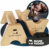 BARE HANDS Liegestzützgriffe – 2x gelenksschonende & rutschfeste Holz Liegestützgriffe | exzellentes Calisthenics Equipment | Indoor & Outdoor | Ideal für Handstand & Liegestütze | extra lang